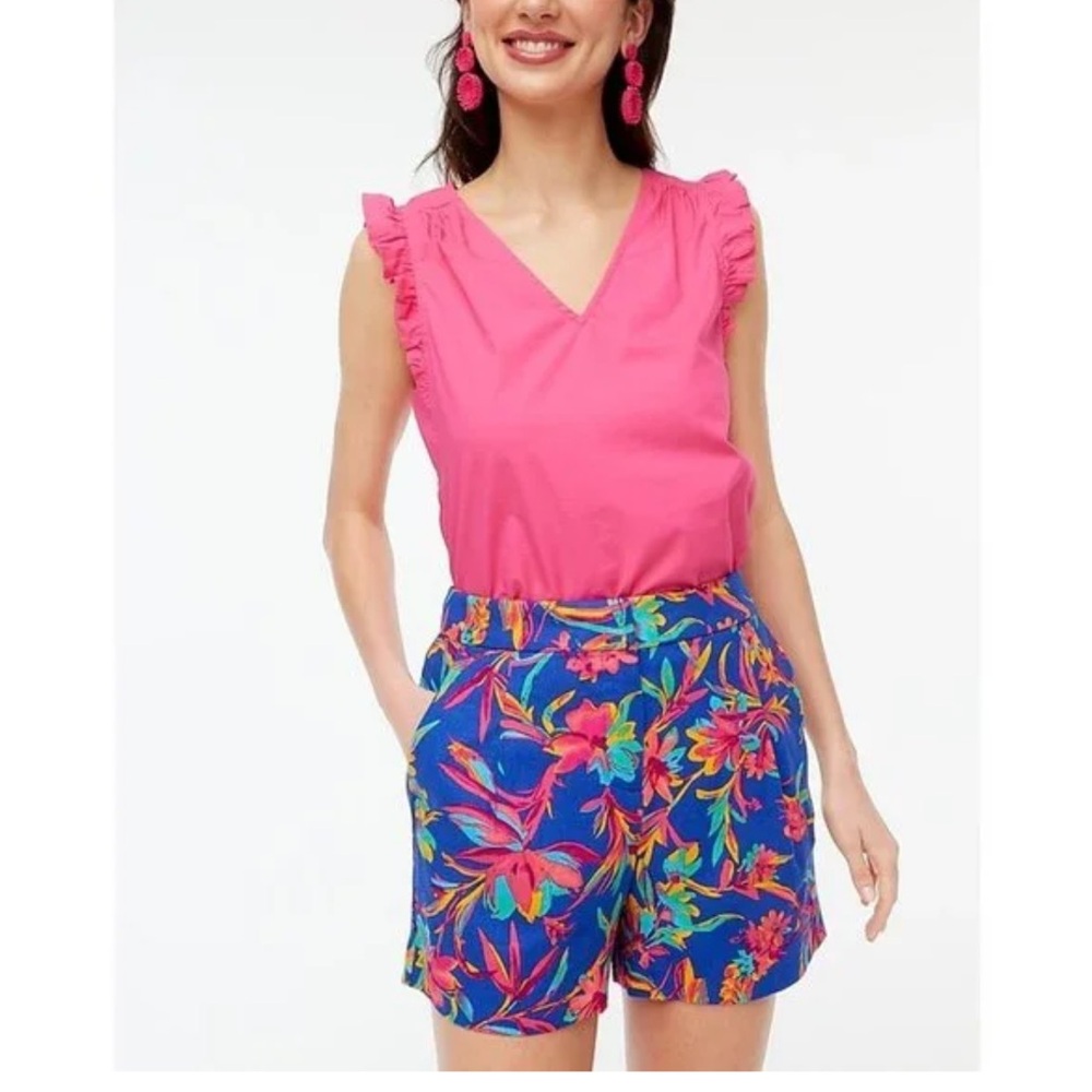 J. CREW FACTORY sleeveless ruffle shirt